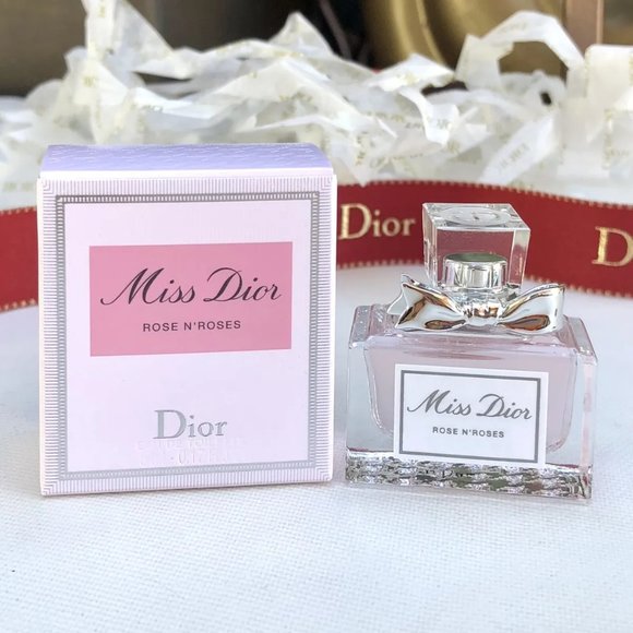 NIB MISS DIOR Rose N'Roses Eau De Toilette Mini, 5ml - Picture 3 of 6